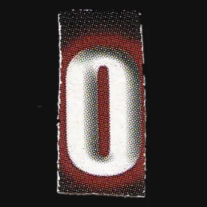 Letter 0 variant 1